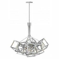 Wholesale 👍 Hinkley Lighting Fredrick Ramond Ensemble 9-Light Chandelier In Polished Nickel 🧨