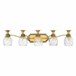 Hot Sale 🎁 Hinkley Lighting Hinkley Plantation 5-Light Vanity Light In Burnished Brass 🔥