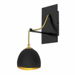 Coupon ✔️ Hinkley Lighting Hinkley Nula 1-Light Sconce In Shell Black 👏
