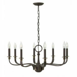 Best Sale 🛒 Hinkley Lighting Hinkley Rutherford 8-Light Chandelier In Oil Rubbed Bronze 🛒