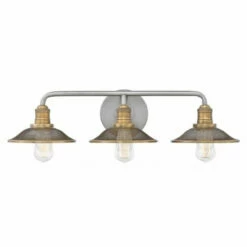 Deals ❤️ Hinkley Lighting Hinkley Rigby 3-Light Vanity Light In Antique Nickel ❤️