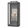Wholesale 🧨 Hinkley Lighting Hinkley Sutcliffe 3-Light Outdoor Wall Mount In Aged Zinc 👍