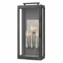 Wholesale 🧨 Hinkley Lighting Hinkley Sutcliffe 3-Light Outdoor Wall Mount In Aged Zinc 👍