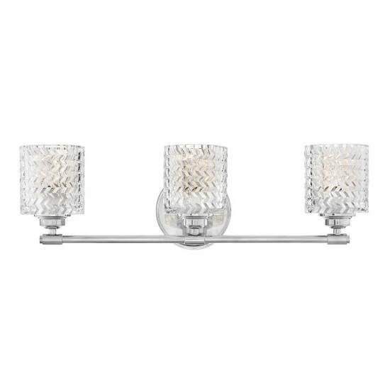 Best Pirce ๐ Hinkley Lighting Hinkley Elle 3-Light Vanity Light In Chrome ๐ 2 Best Pirce ๐ Hinkley Lighting Hinkley Elle 3-Light Vanity Light In Chrome ๐ - Image 2