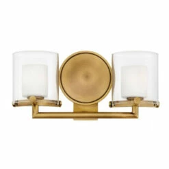 Buy 🔔 Hinkley Lighting Hinkley Rixon 2-Light Vanity Light In Heritage Brass ⭐