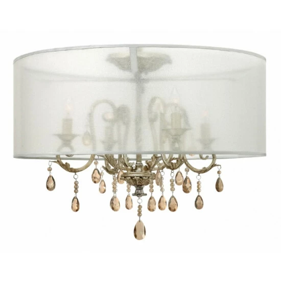 Best Sale ⭐ Hinkley Lighting Hinkley Carlton 4-Light Semi-Flush Mount In Silver Leaf 🥰 1 Best Sale ⭐ Hinkley Lighting Hinkley Carlton 4-Light Semi-Flush Mount In Silver Leaf 🥰
