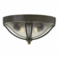 Outlet 👍 Hinkley Lighting Hinkley Bolla 2-Light Outdoor Flush Mount In Olde Bronze ⌛