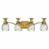 Promo ⭐ Hinkley Lighting Hinkley Plantation 4-Light Vanity Light In Burnished Brass 🎉