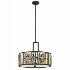 Promo 💯 Hinkley Lighting Fredrick Ramond FR33735VBZ Three Light Foyer Pendant Gemma Bronze - One Size ❤️