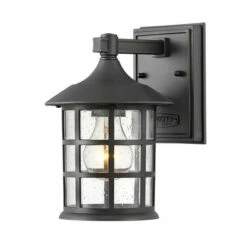 Hot Sale ✔️ Hinkley Lighting Hinkley Freeport 1-Light Outdoor Wall Mount Lantern In Textured Black 💯