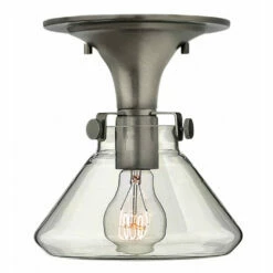 Hot Sale 🌟 Hinkley Lighting Hinkley Congress 1-Light Flush Mount In Antique Nickel 💯